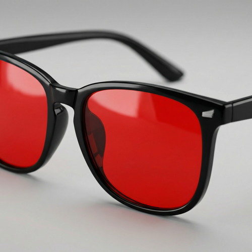 Lunettes anti-lumière bleue – Noire / Rouge  ★★★★★ 4,9/5  (124 avis)