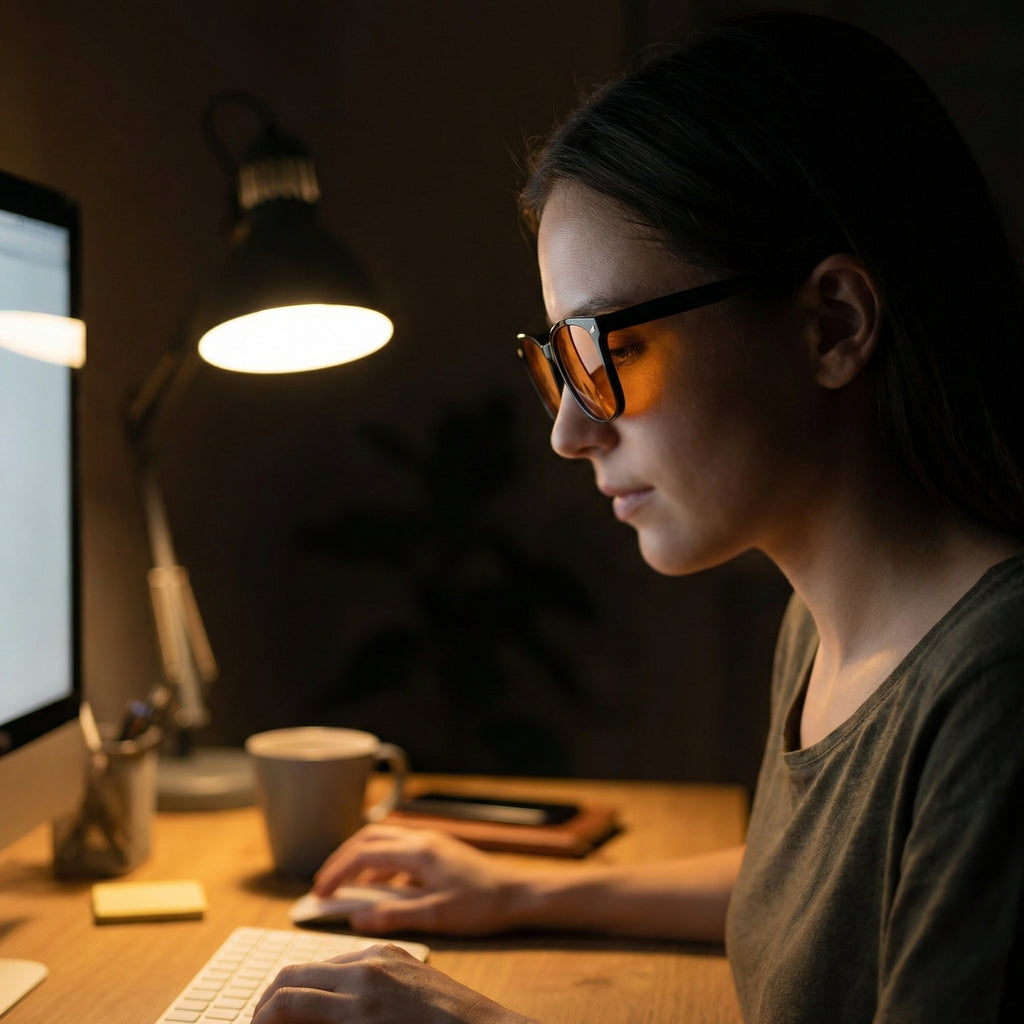 Lunettes anti-lumière bleue – Noire / Orange  ★★★★★ 4,8/5  (176 avis)